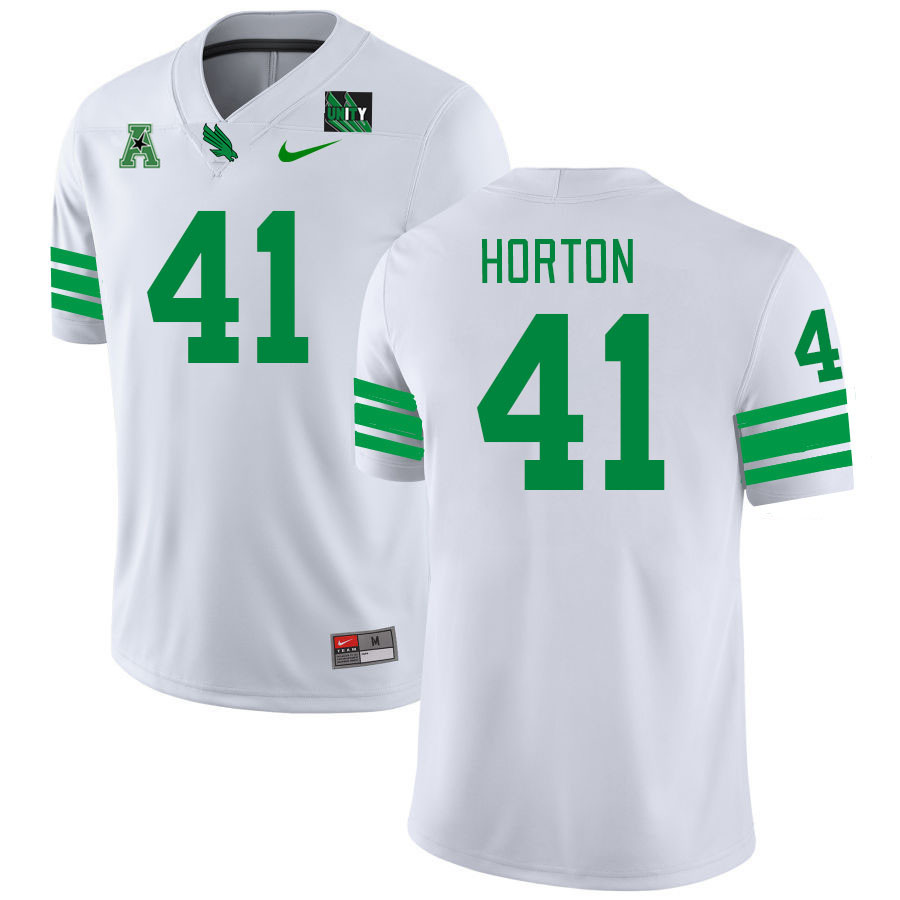 Men #41 Kaylon Horton North Texas Mean Green 2023 College Football Jerseys Stitched-White